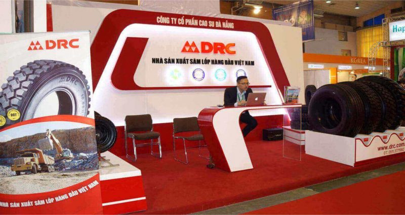 drc tire at vietnam trading show