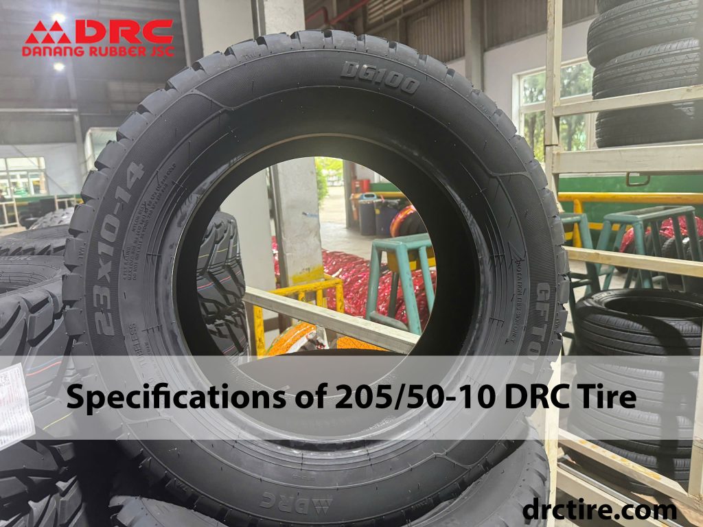 Specifications of 205/50-10 DRC Tire